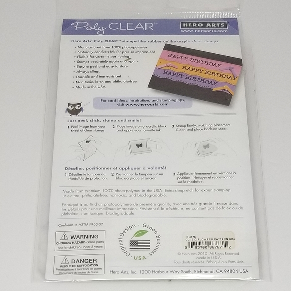 Hero Arts New and Lightly Used Clear Photopolymer Stamp Sets- Flowers~ Birthday~ - Picture 7 of 16